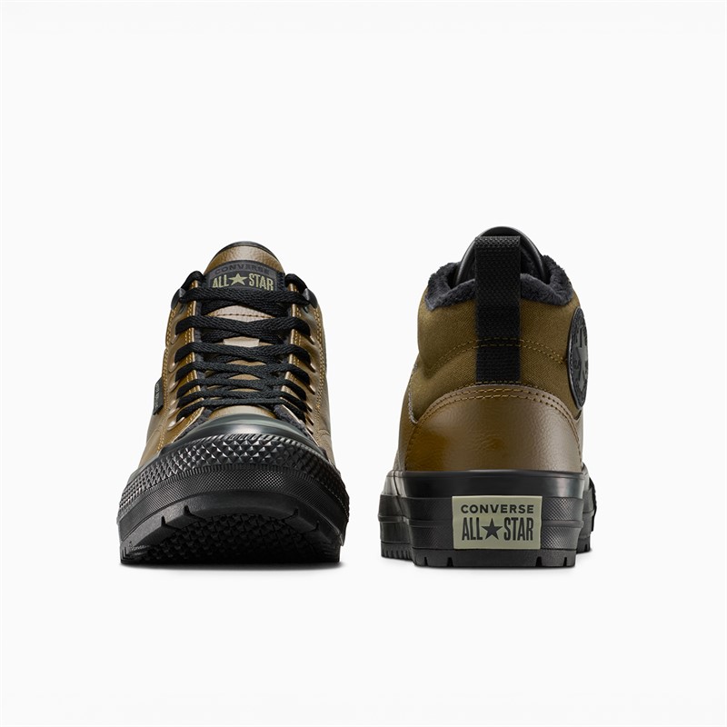 Converse Chuck Taylor All Star Malden Street Mid-Top Boot Trainers Surplus Olive/Black