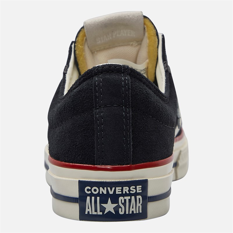 Converse Star Player 76 Suede Trainers Black/Egret/Vintage White