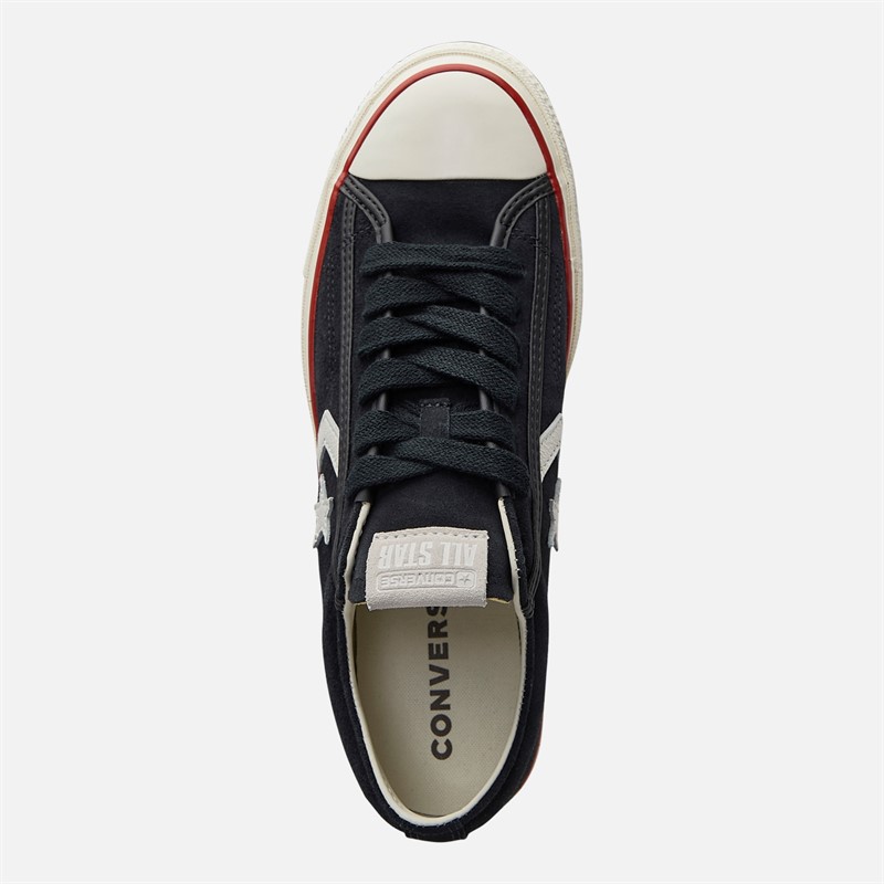 Converse Star Player 76 Suede Trainers Black/Egret/Vintage White