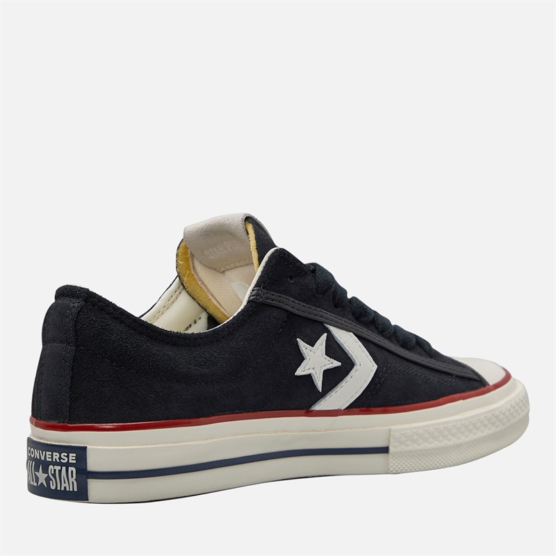 Converse Star Player 76 Suede Trainers Black/Egret/Vintage White