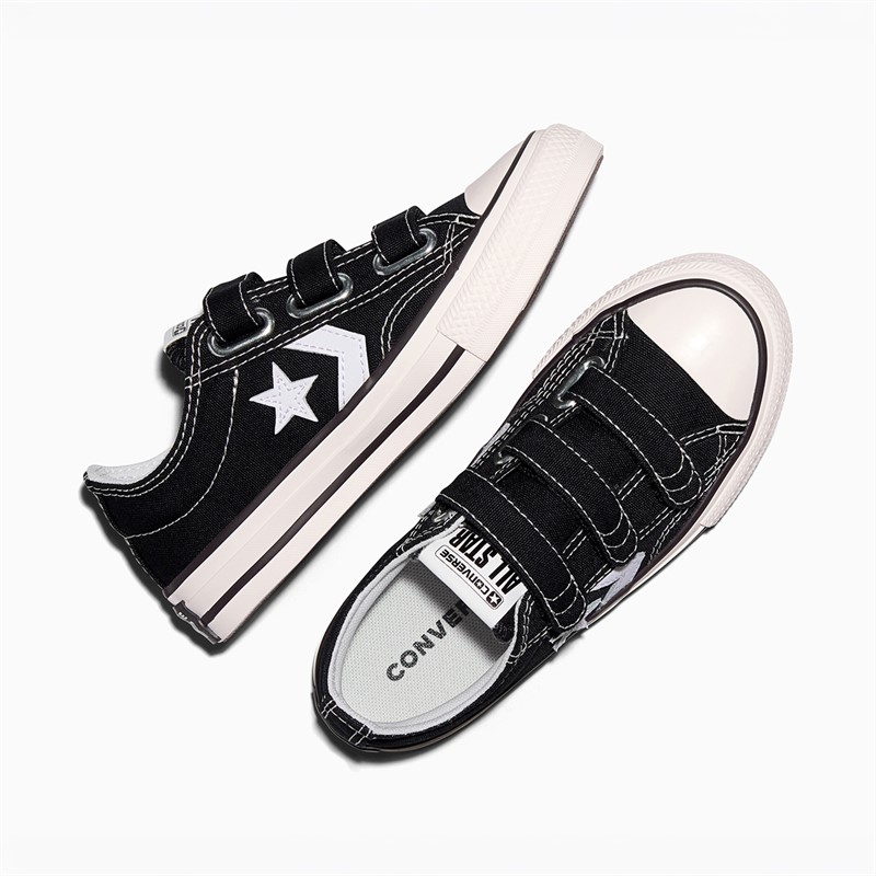 Converse Kids Star Player 76 Easy-On Trainers Black/Vintage White/Egret