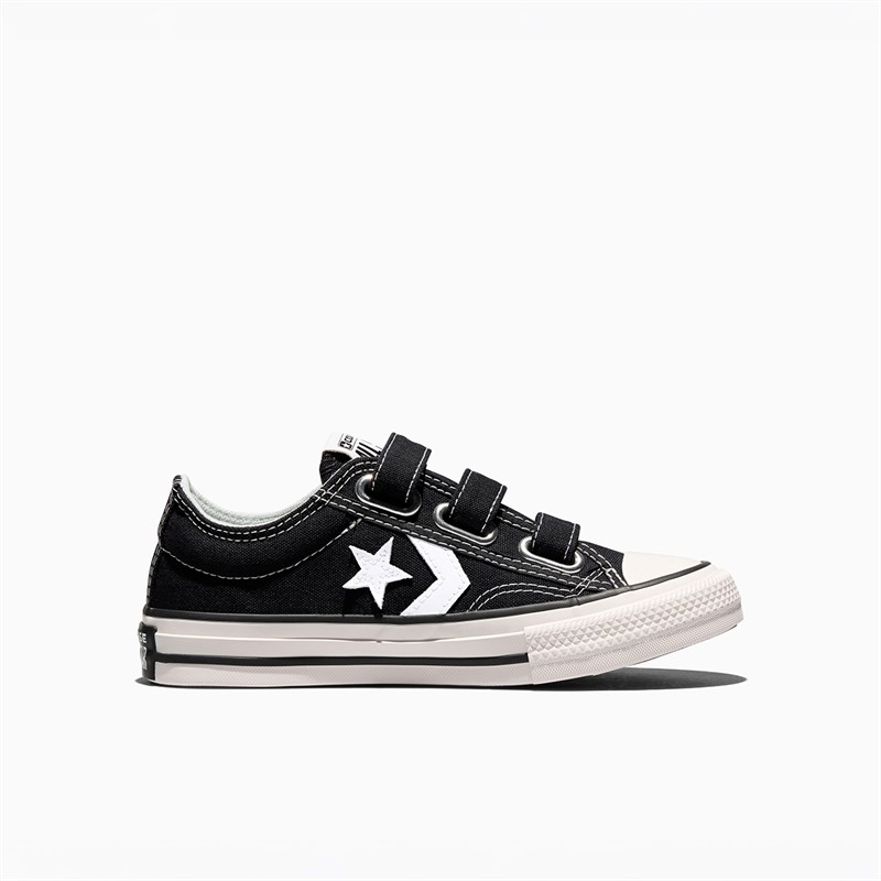 Converse Kids Star Player 76 Easy-On Trainers Black/Vintage White/Egret