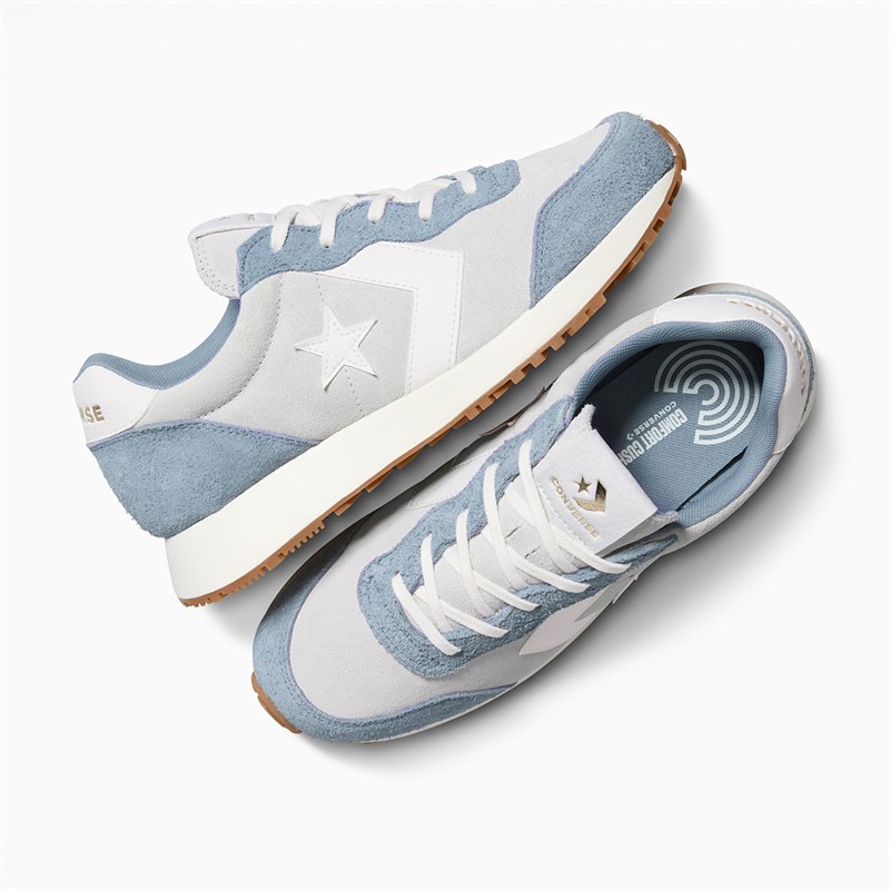 Converse Omega Suede Trainers Barely Grey/Yeti Breath Blue