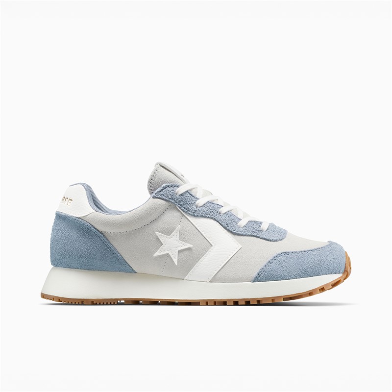 Converse Omega Suede Trainers Barely Grey/Yeti Breath Blue