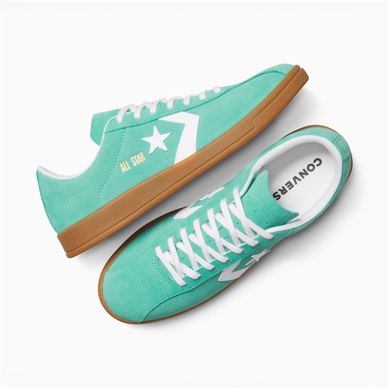 Converse All Star Classique Entraîneur Daim Baskets Archive Sea Green/Blanc/Gum