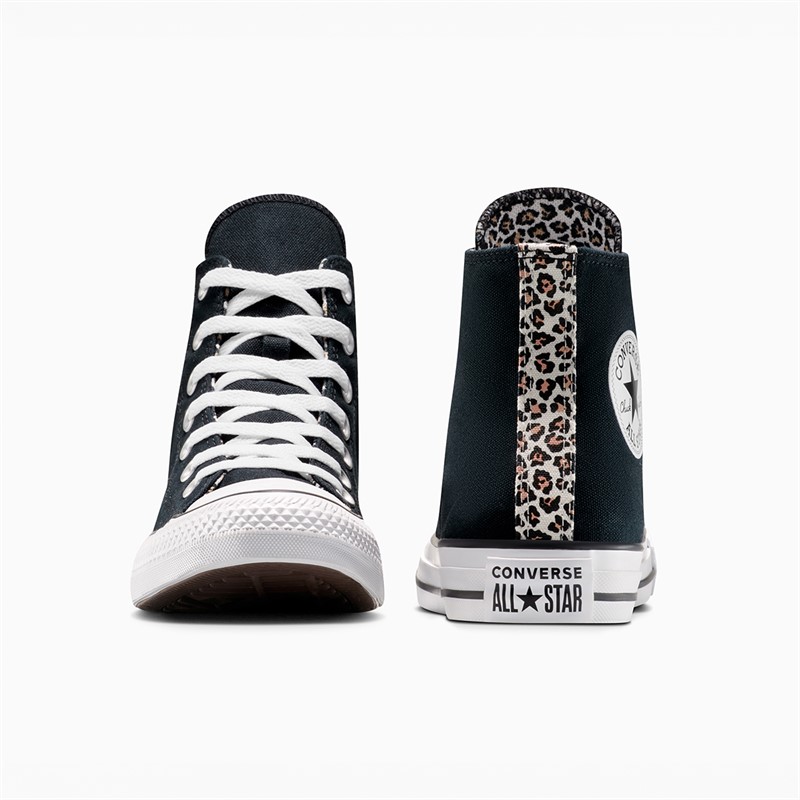 Converse Chuck Taylor All Star Hi Baskets Léopard Noir/Coastal Dune/Egret