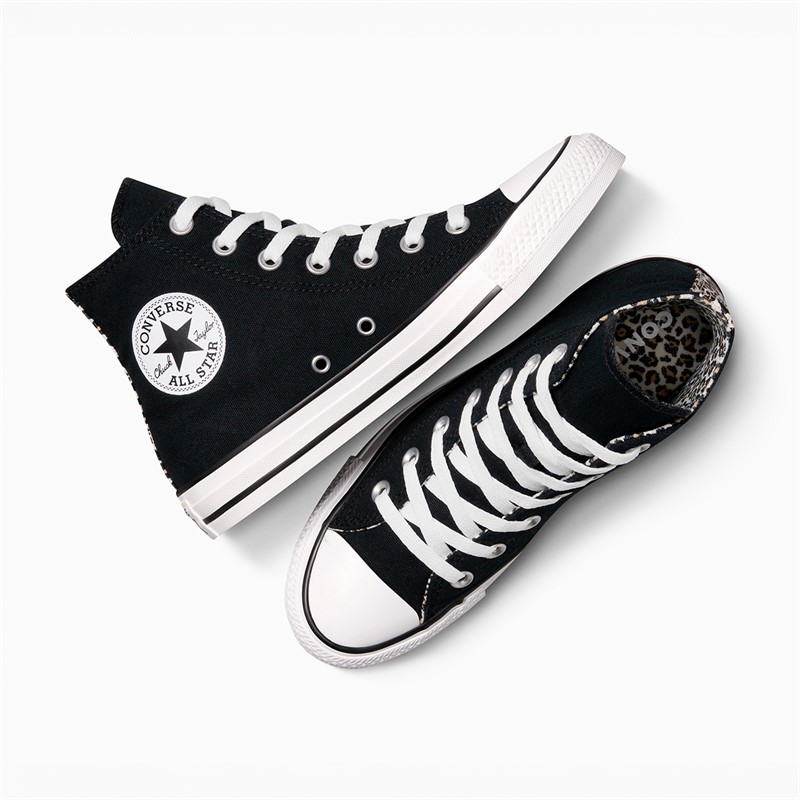 Converse Chuck Taylor All Star Hi Baskets Léopard Noir/Coastal Dune/Egret