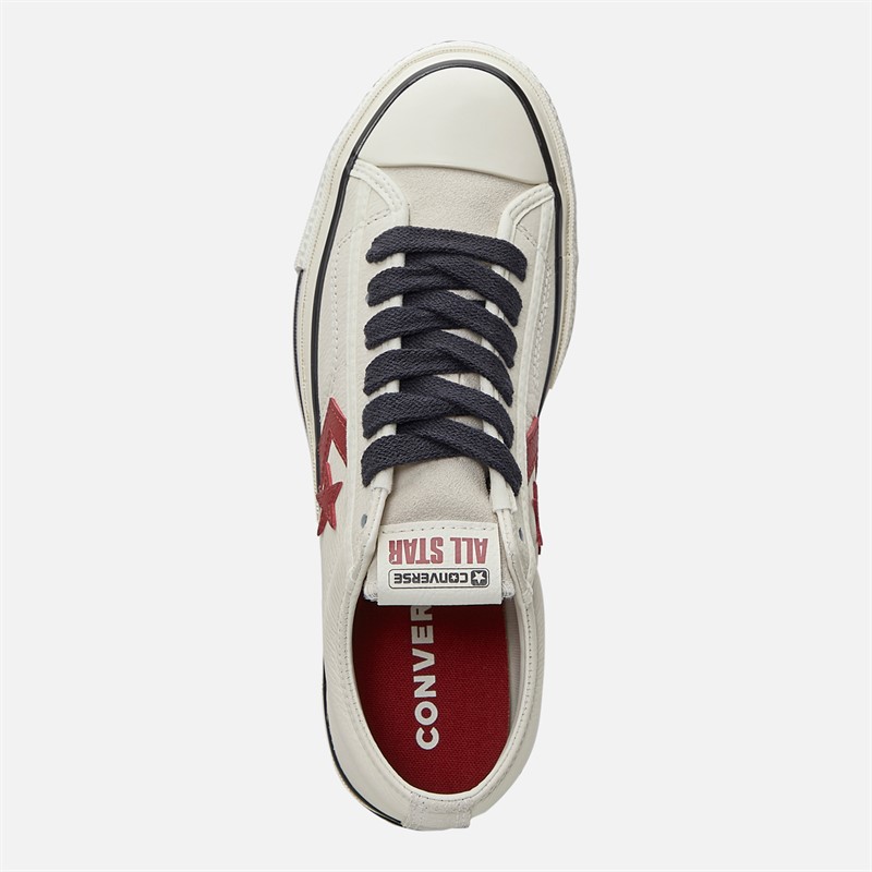 Converse 76 sneakersy ze skóry i zamszu dla niego kolor Egret/Egret/Park Red