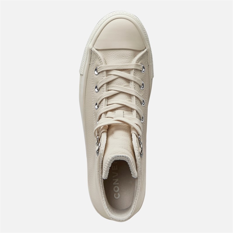 Converse Chuck Taylor All Star Hi skórzane sneakersy kolor Light Dune/Egret/Light Dune