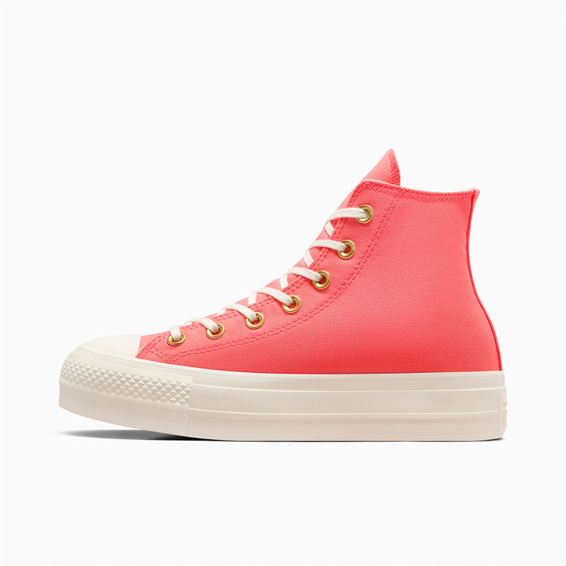Converse Chuck Taylor All Star Hi Lift platformowe sneakersy dla niej kolor Watermelon Slushy/Egret/Biały