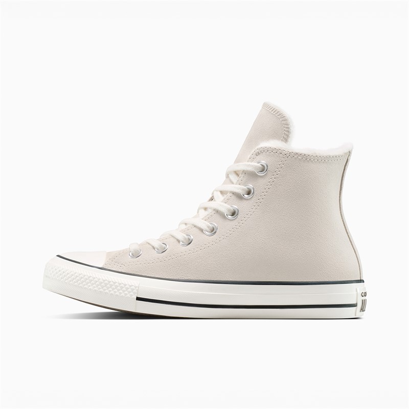 Converse Chuck Taylor All Star Hi Cozy Suede sneakersy dla niej kolor Light Dune/Egret/Egret