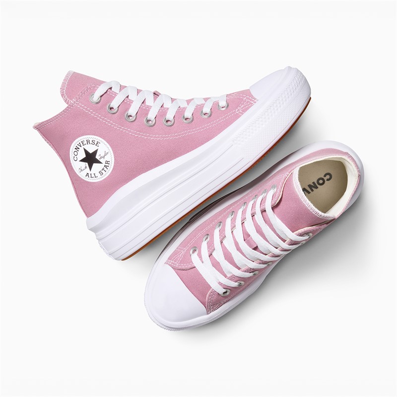 Converse Chuck Taylor All Star Move platform sneakersy dla niej kolor Cliffside Rose/Biały/Czarny