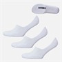 Converse Mens Cushioned Three Pack No Show Socks White