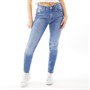 Pieces Dame Skinny Jeans Blå