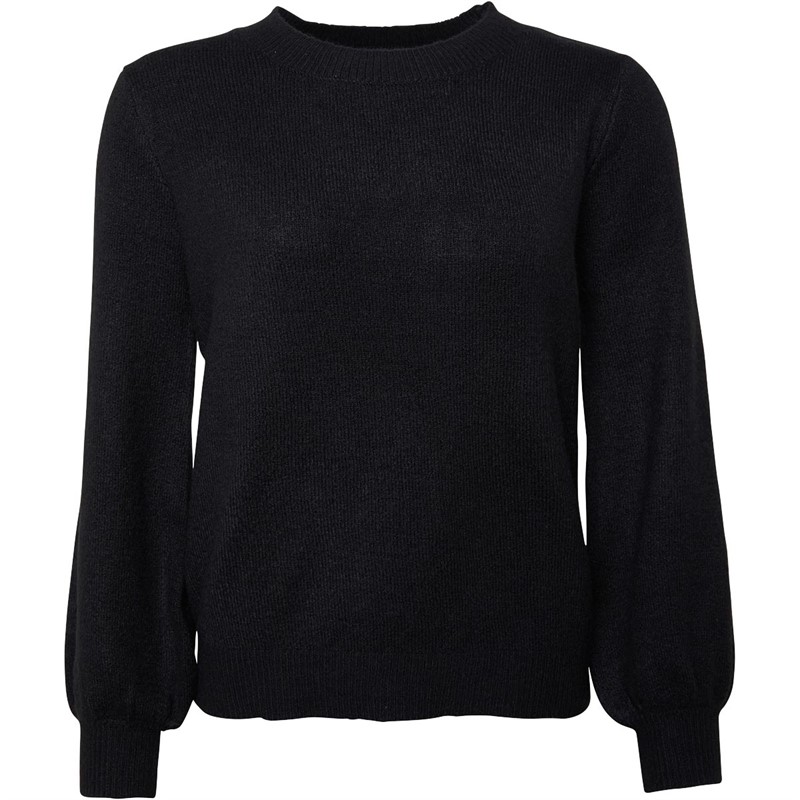 Pieces Damen Perla Pullover Schwarz
