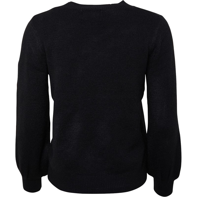 Pieces Damen Perla Pullover Schwarz