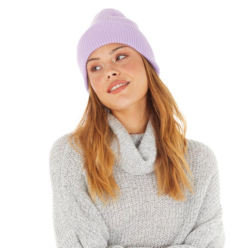 Pieces Womens Jenella Beanie Purple Rose