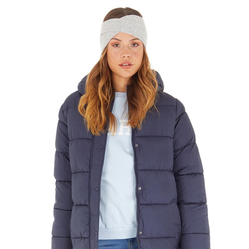 Pieces Womens Debbie Wool Headband Light Grey Melange