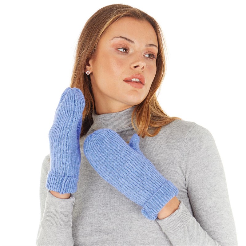 Pieces Womens Benilla Mittens Granada Sky