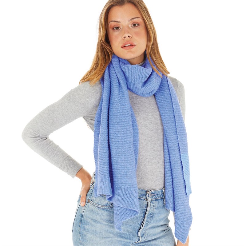 Buy Pieces Womens Benilla Long Scarf Granada Sky