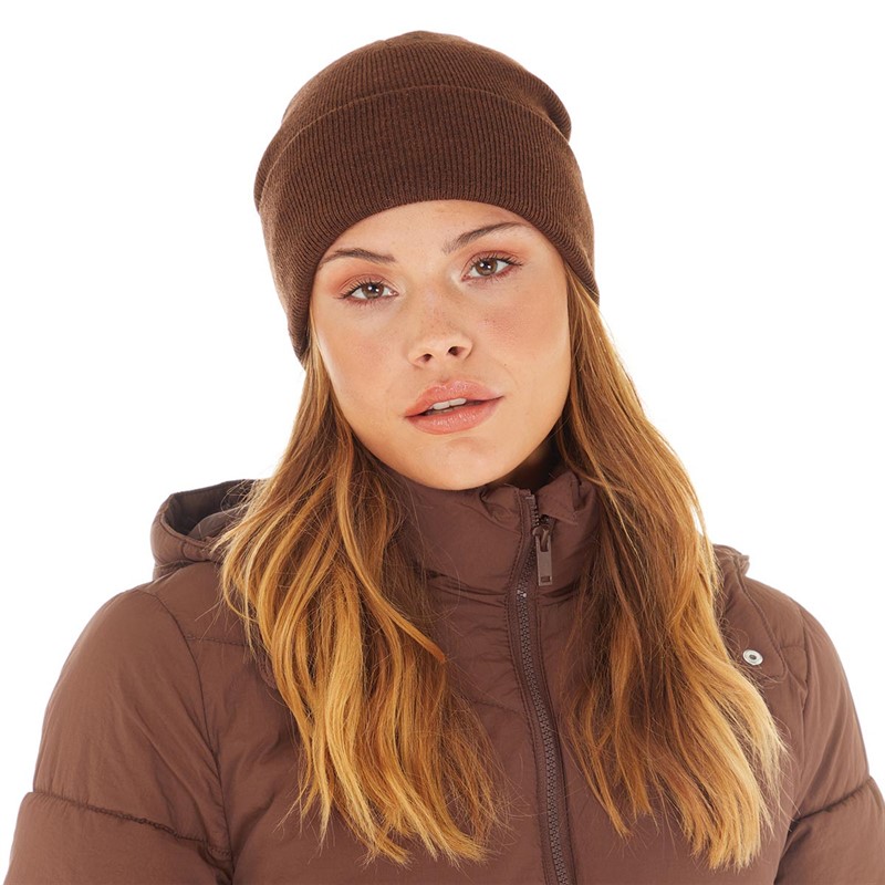 Pieces Womens Barni Beanie Chicory Coffee