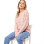 Pieces Womens Bibbi Knitted Jumper Rose Cloud