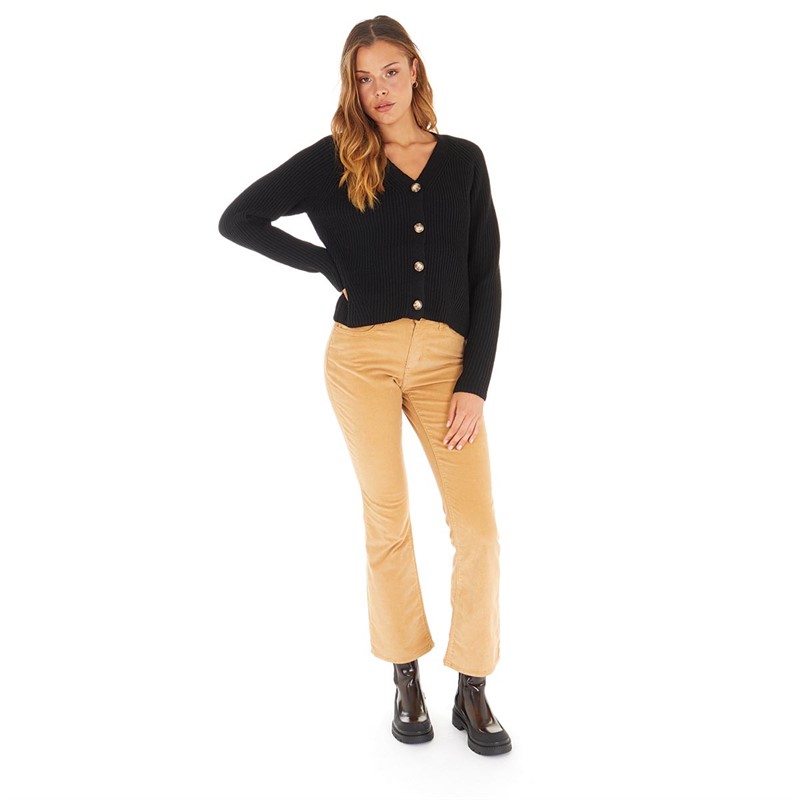 Pieces Womens Osilla Knitted Cardigan Black