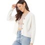 Pieces Womens Osilla Knitted Cardigan Cloud Dancer