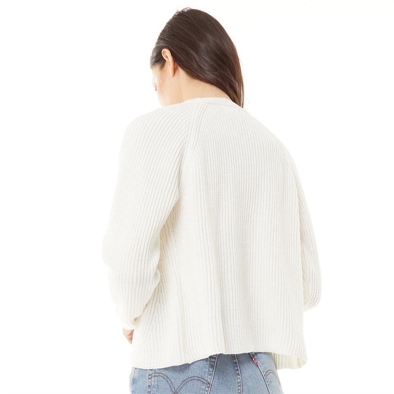 Pieces Womens Osilla Knitted Cardigan Cloud Dancer