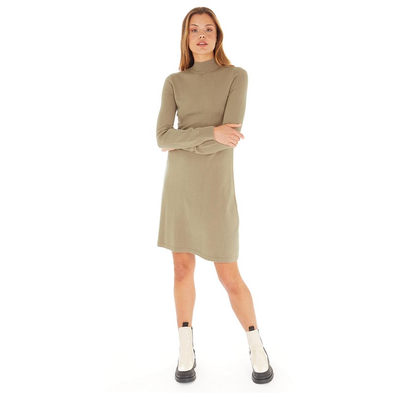 Pieces Womens Jalina Knitted Dress Fossil