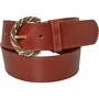 Pieces Womens Leather Belt Cognac