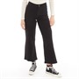 Pieces Womens Peggy Cropped Wide Pants Black