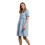Pieces Womens Malla Short Sleeve Dress Kentucky Blue