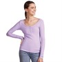 Pieces Womens Kitte Long Sleeve Top Purple Rose