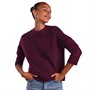 Pieces Womens Ellen Long Sleeve Jumper Grape Wine