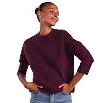 Pieces Womens Ellen Long Sleeve Jumper Grape Wine