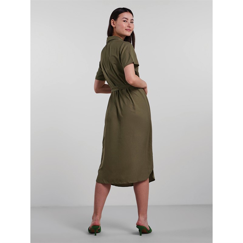 Pieces Damskie Olivia Sukienki Zielony