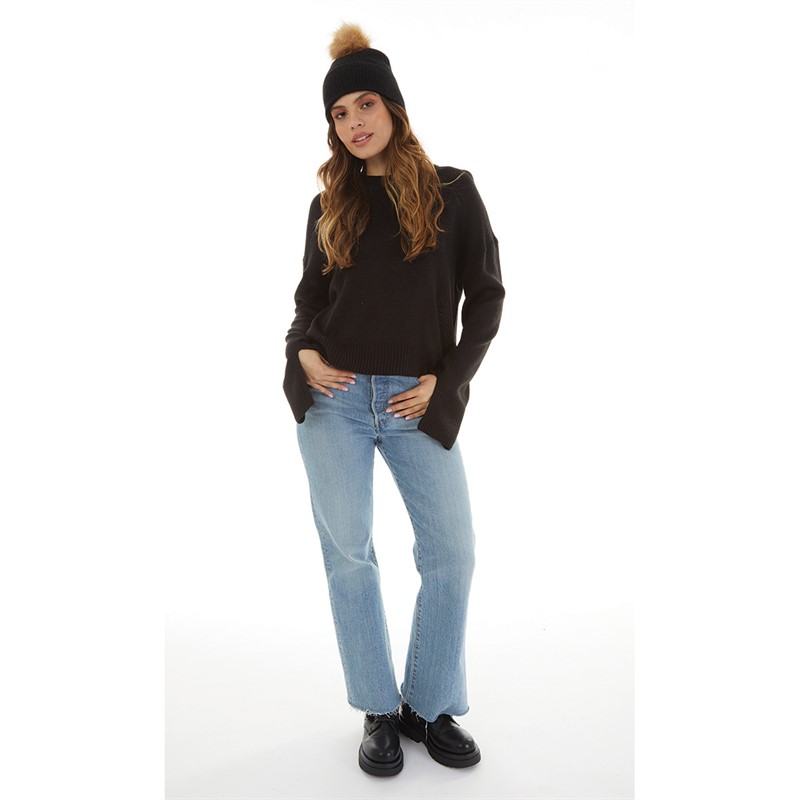 Pieces Womens Bina Hat Black