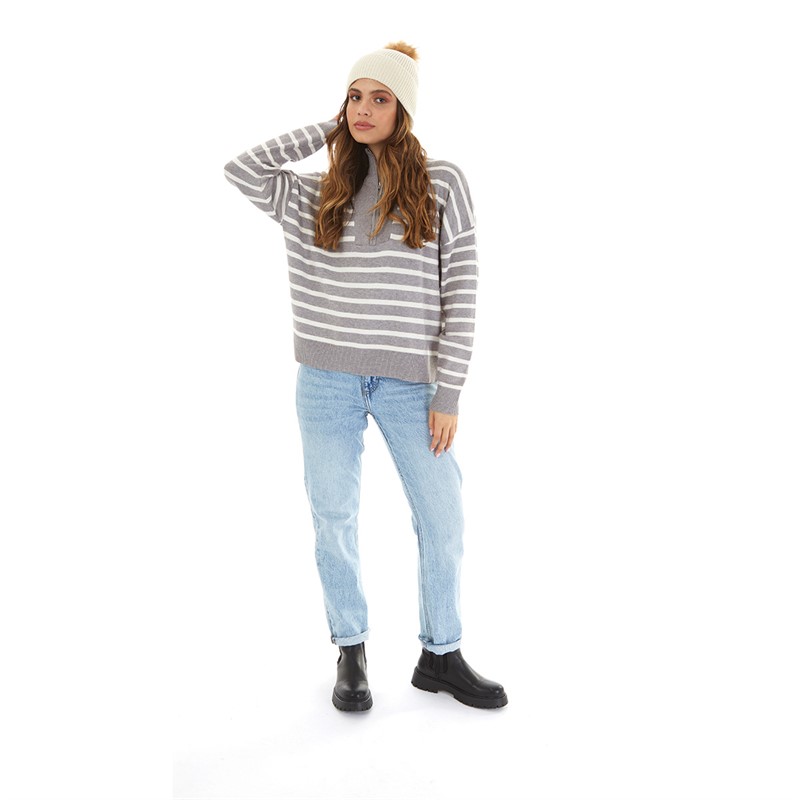 Pieces Womens Bina Hat Whitecap Gray