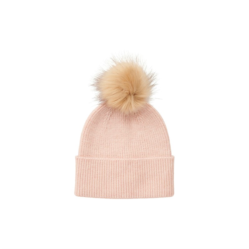 Pieces Womens Bina Beanie Rose Cloud