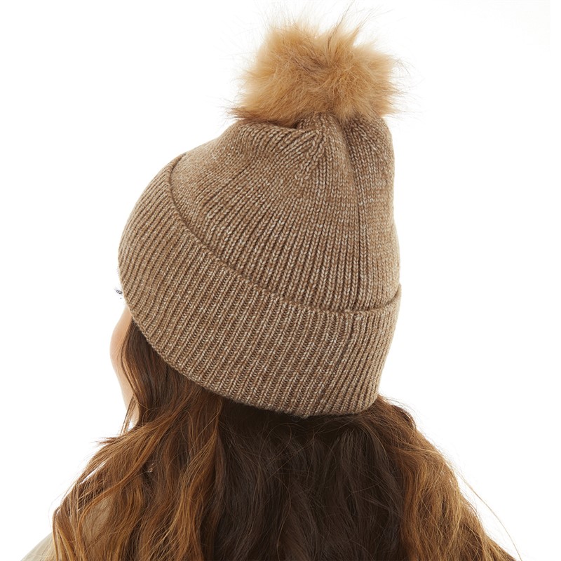 Pieces Womens Bina Beanie Fossil