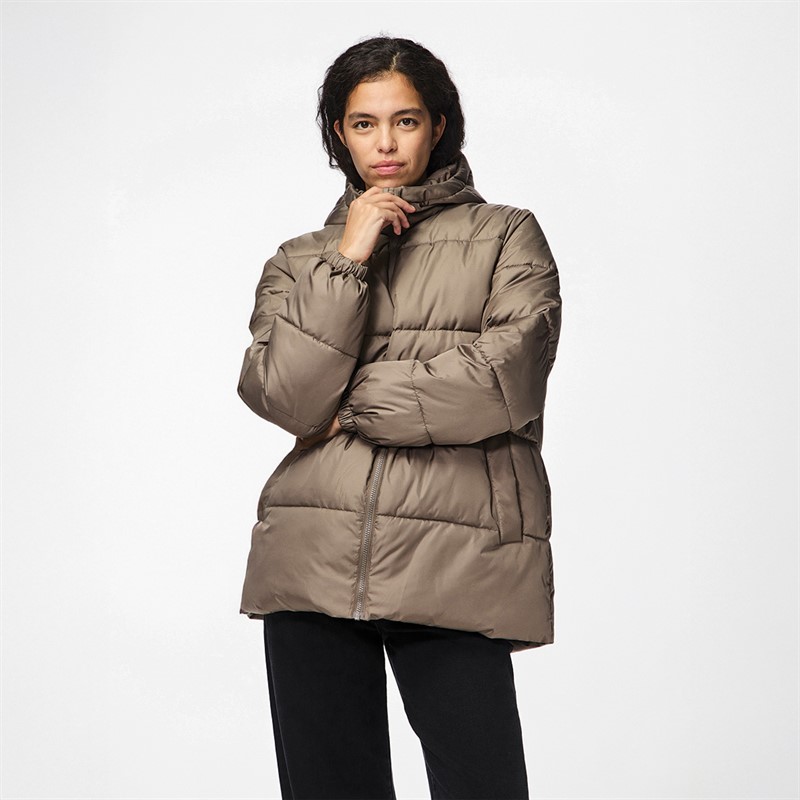Pieces Vestes Puffa Maddie Femme Marron - Taille XS