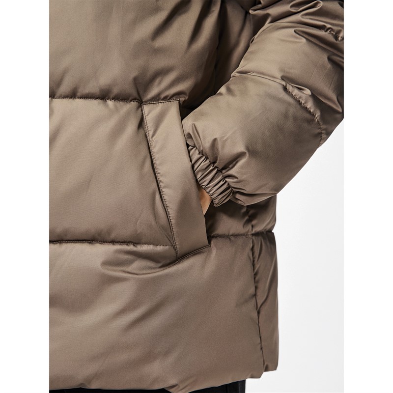 Pieces Damen Maddie Pufferjacke Braun