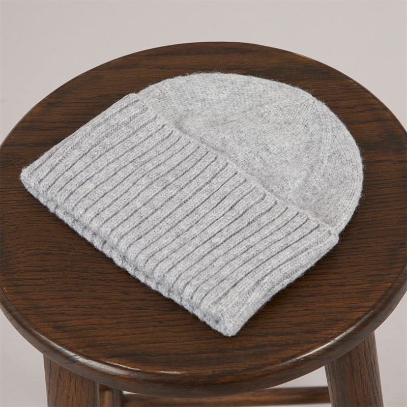 Pieces Damen Mocca Mützen Grau