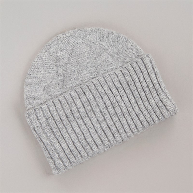 Pieces Damen Mocca Mützen Grau