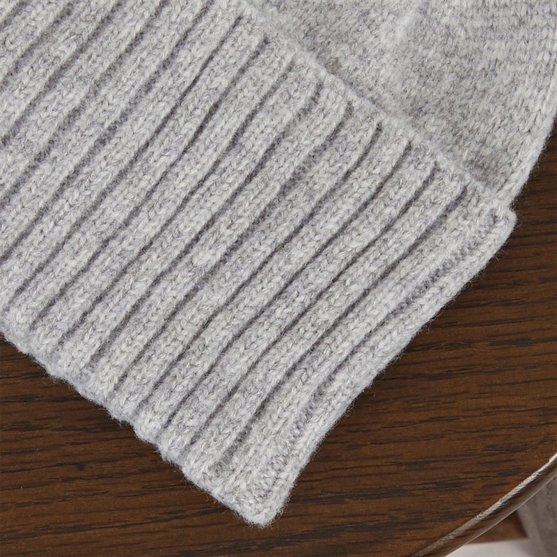 Pieces Damen Mocca Mützen Grau