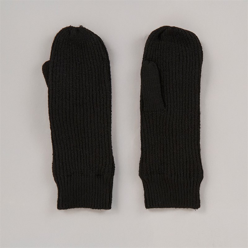 Pieces Womens Benilla Mittens Black