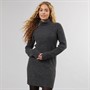 Pieces Womens Ellen High Neck Knitted Dress Dark Grey Melange