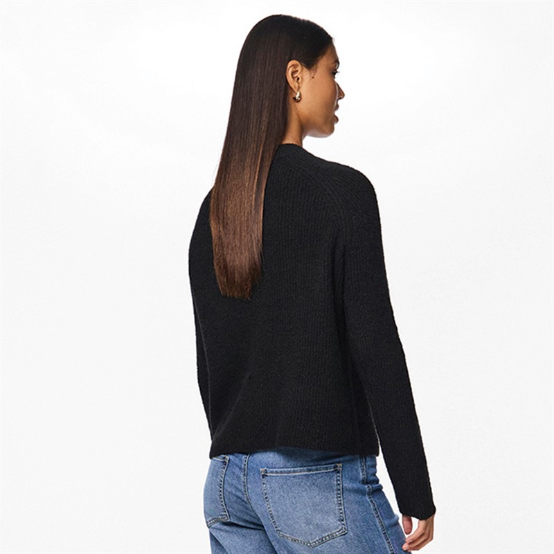 Pieces Womens Ellen Knitted Jumper Black