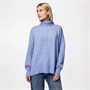 Pieces Womens Malou Roll Neck Jumper Hydrangea